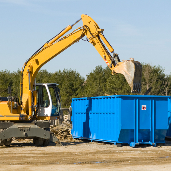 can i choose the location where the residential dumpster will be placed in Oakham